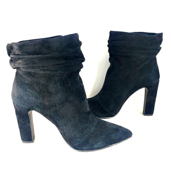 Kristin Cavallari Chinese Laundry Black Suede, Pull On Bootie Women's Size 7.5M - Picture 3 of 12